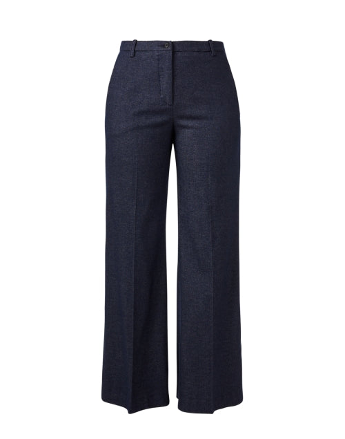 Navy Blue Classic Wide-Leg Trousers for Timeless Everyday Wear