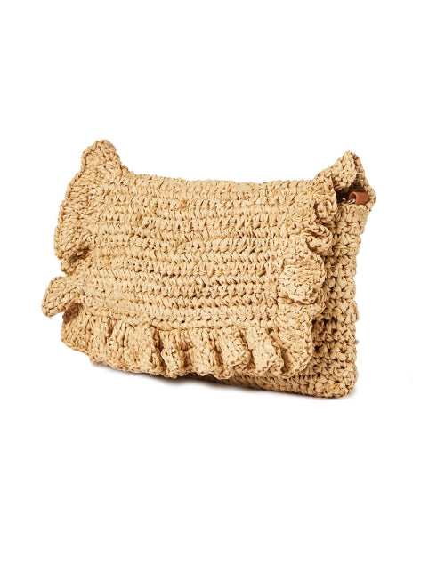 Stylish Beige Raffia Riwana Bag for Everyday Elegance