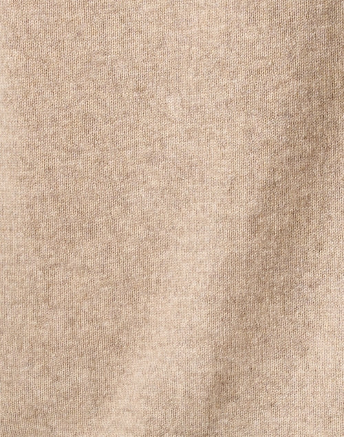 Beige Luxury Cashmere Women's Tank Top for Fashionable Wear