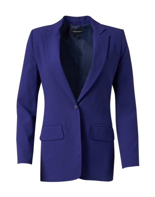 Stylish Indigo One - Button Blazer by Emporio Armani