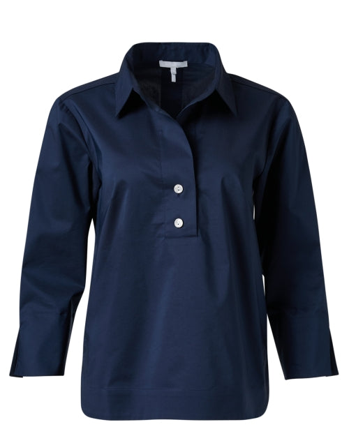 Navy Cotton Aileen Women's Fashion Top