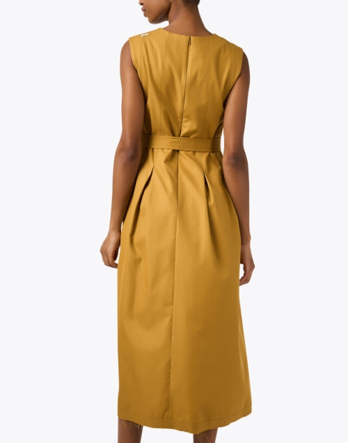 Stunning Ochre - Yellow 100% Cotton A - Line Amina Dress