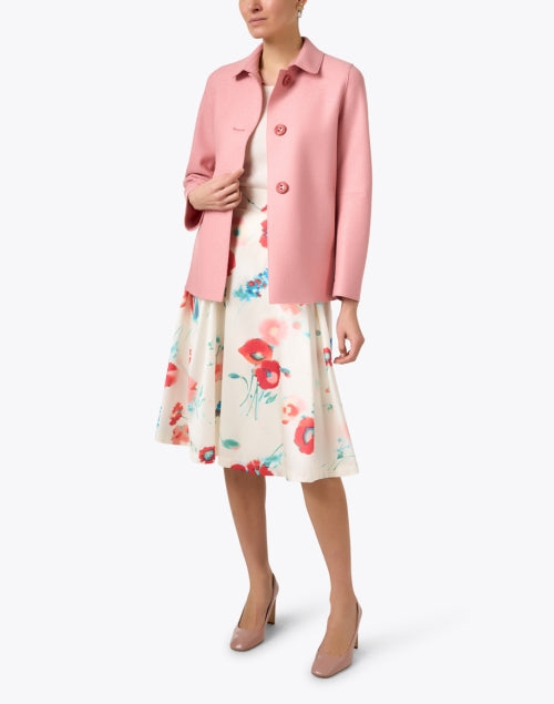 Fashionable Pink Women's Wool Jacket for New Season