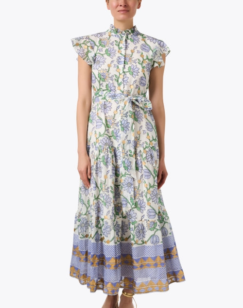 Oliphant's Charming 100% Cotton Multi - Print Ruffled Dress