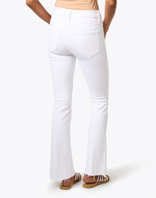 White Stretch Flare Weekender Jeans for Effortlessly Cool Looks