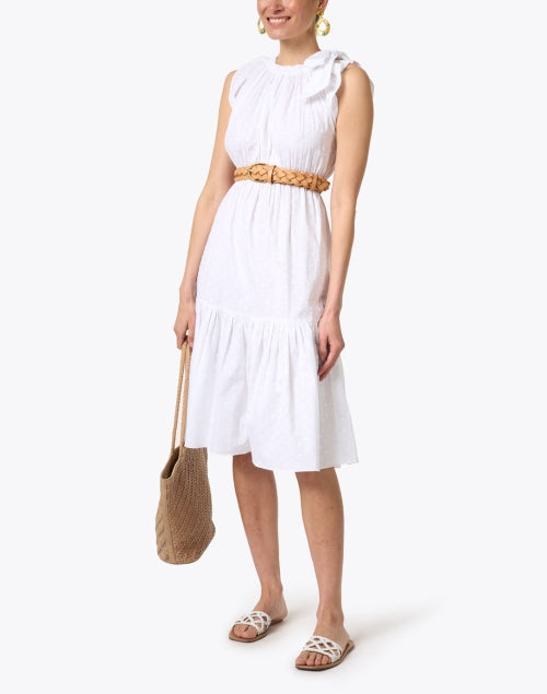 Stylish Carson Honey-Colored Woven Leather Fashion Belt