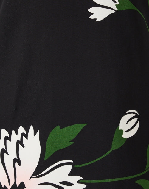 Stylish Black Floral Print Modern Shift Dress by Veronica Beard