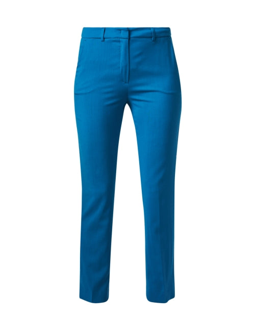 Canon Men's Blue Straight - Leg Wool Trousers