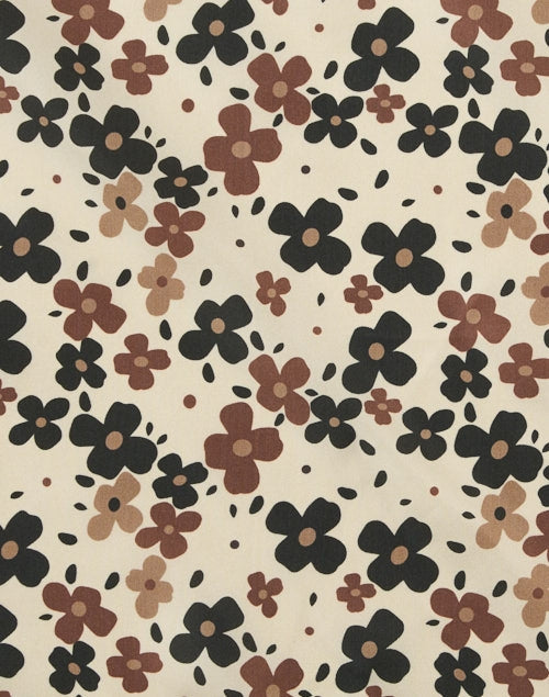 Lewis Brown Exquisite Multi - Floral 100% Silk Scarf