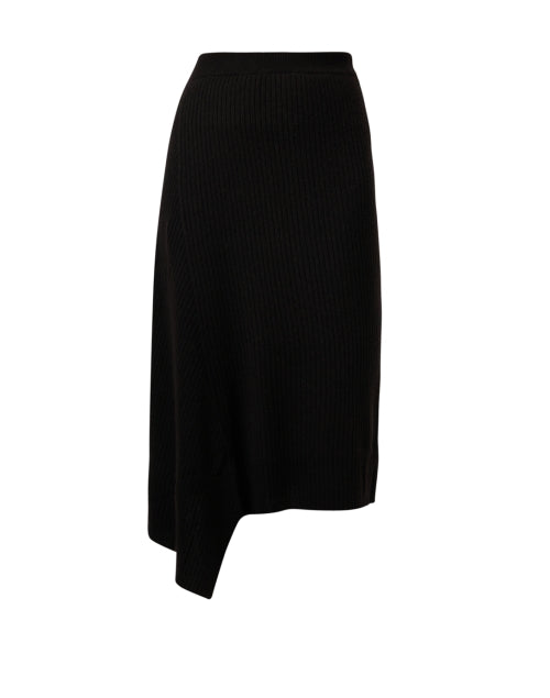Weekend Max Mara Verna Women's Dark Brown Wool-Cashmere Knit Midi Skirt