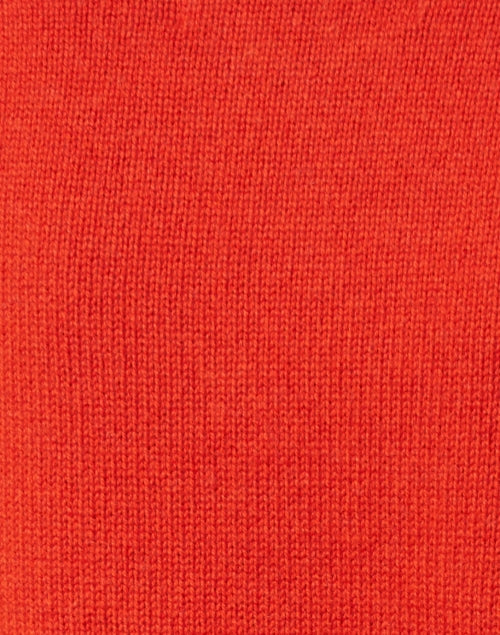 Eton Brand Cardamom and Orange Colored Wool - Cashmere Blend Sweater with a White Cotton - Poplin Underlayer for a Layered Look