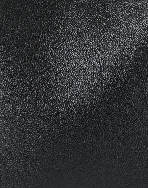 Elegant Melody Black Leather Designer Tote Bag for Everyday Use