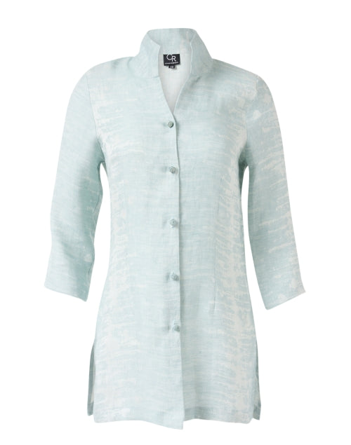 Rita Women's Blue Linen Shalamar Style Jacket for Fashionable Wear