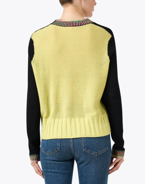 Stylish Black Multi - Stitch Women's Knit Cardigan for Layering
