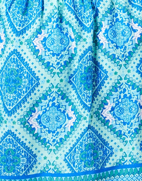 Stylish Anna Women's Blue Patterned Print Dress