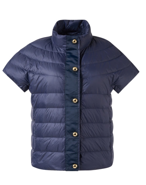 Navy Quilted Insulated Greenwich Puffer Jacket from Cortland Park