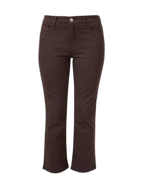 Stretch Bootcut Brown Denim Jeans by Elliot Lauren