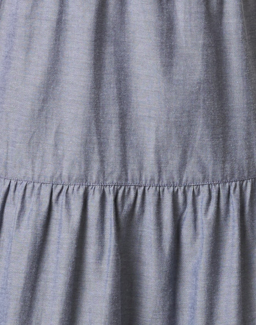 Brochu Walker Havana Beige Slate Grey Effortless Chambray Midi Dress