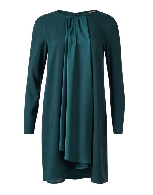 Emporio Armani's Stunning Jade Green Drape Front Women's Dress for All-Day Style