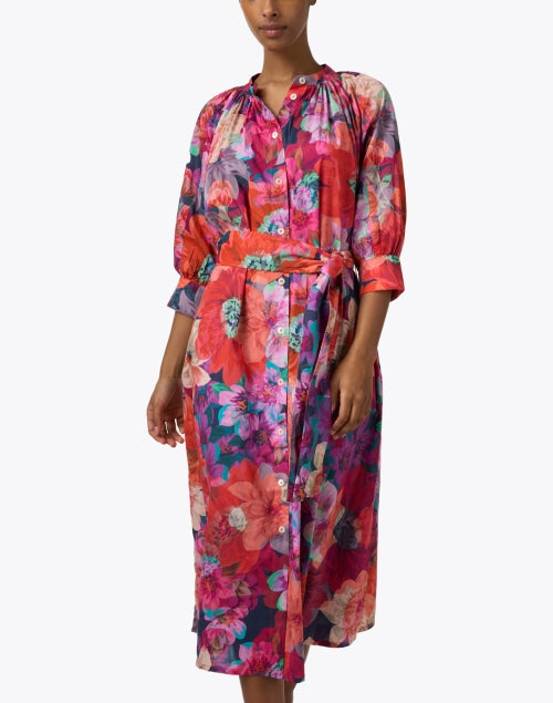 Celia Tropical Multi - Printed Cotton Women's Dress for Various Events
