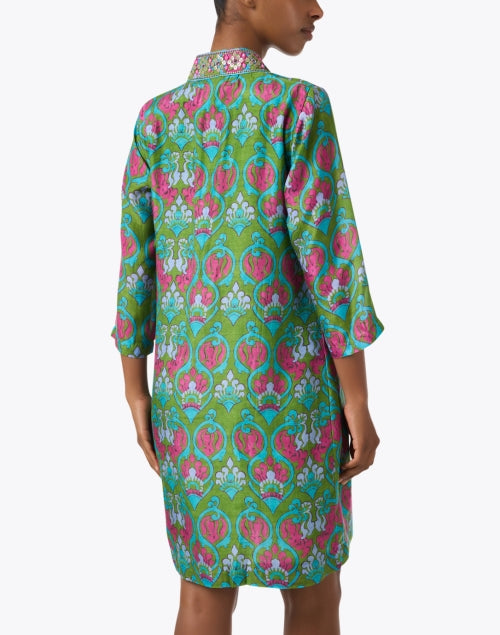Stylish Multi-Flower Print Women's Tunic Dress