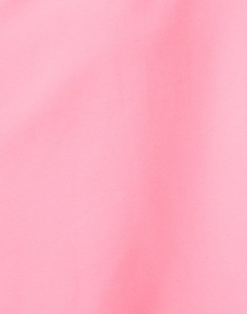 Stylish Pink Shift Dress with Shoulder Bows and High Boat Neckline