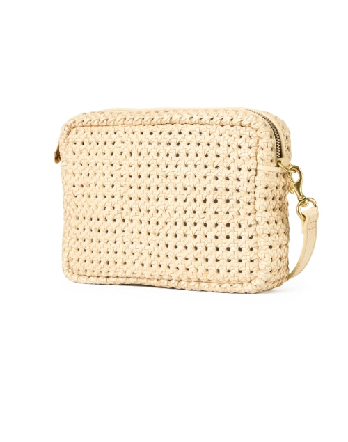 Cream Leather Midi Crossbody Sac Bag for All - Day Chic