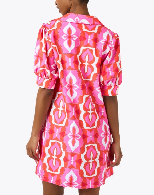 Stylish Emerson Pink and White Patterned Women's Dress for Effortless Everyday Wear
