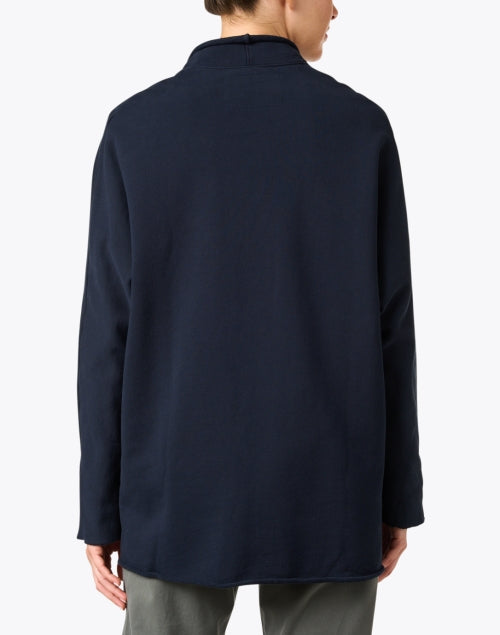 Stylish Barbara Navy Soft Cotton Cardigan for Versatile Layering