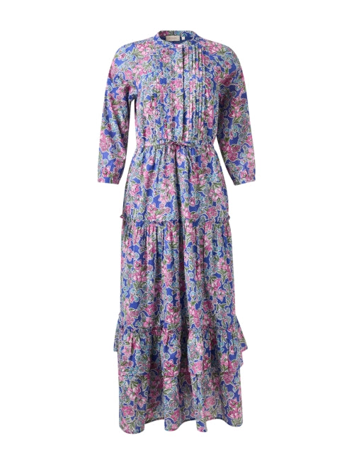 Bazaar Fashionable Multi - Patterned Cotton Maxi Dress