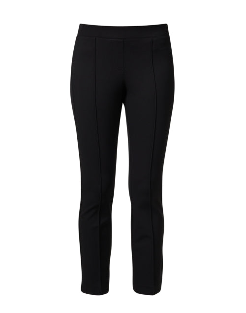Stylish Ranee Ankle-Length Black Pull-On Stretch Jersey Blend Pants