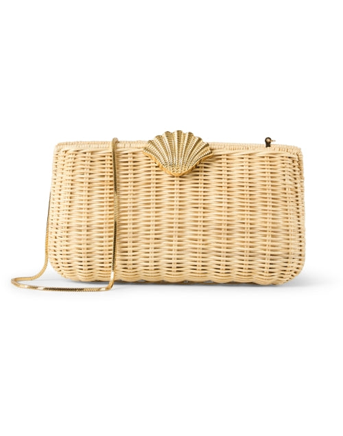 The Classic Rattan Shell Handheld Clutch Bag