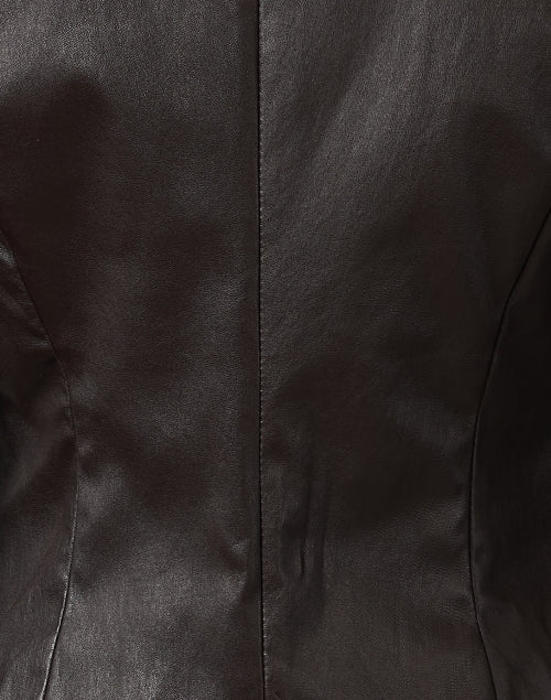 Stretchy Brown Leather Jacket for Fashionable Layering