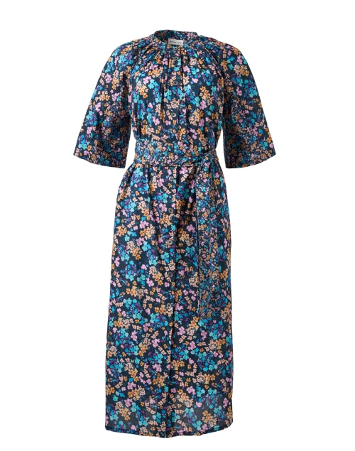 Stylish Clover Multi - Patterned Printed Cotton Women's Dress for the New Season