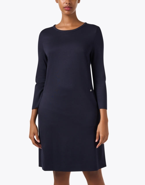 Stylish Navy Women's Shift Dress for Modern Fashionistas