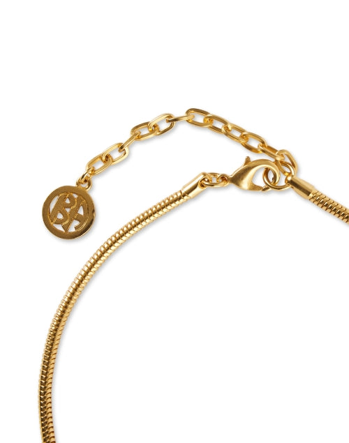 Stunning Gold Pearl and Gemstone Fashion Necklace