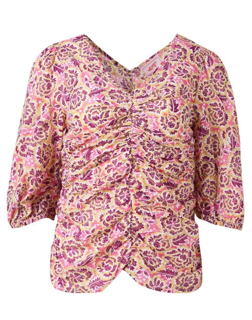 Banjanan Aria Feminine Floral Print V-Neck Blouse