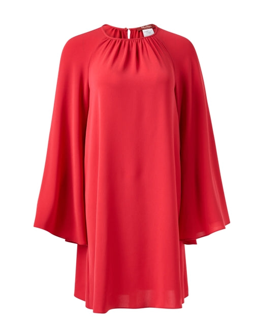 Stunning Madia Red Max Mara Studio Shift Dress with Bell Sleeves