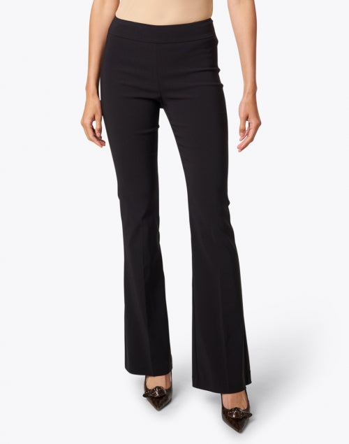 Avenue's Bellini Signature Black Stretch Pull - On Slim - Thigh Flared Pants