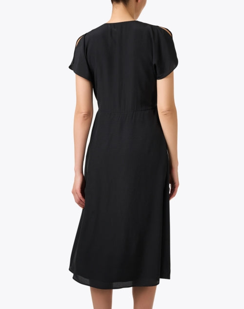 Elegant Dawarina All-Day Wear Black Silk Dress
