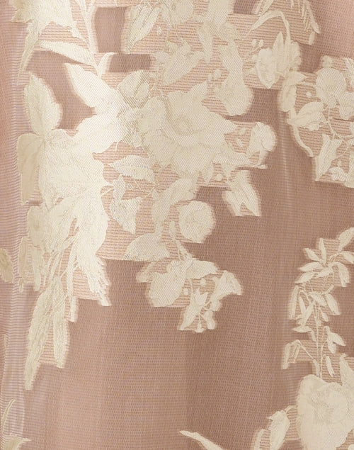 Lela Rose Deedie Beige Embroidered Formal Evening Dress