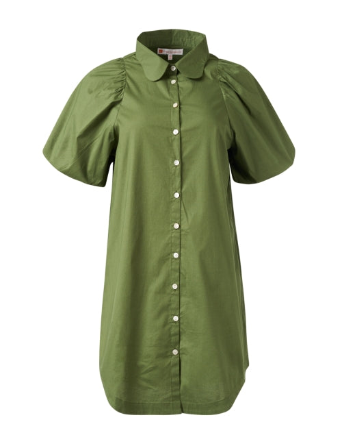 Charming Green Jude Connally Lovey Shirt-style Dress for Everyday Wear