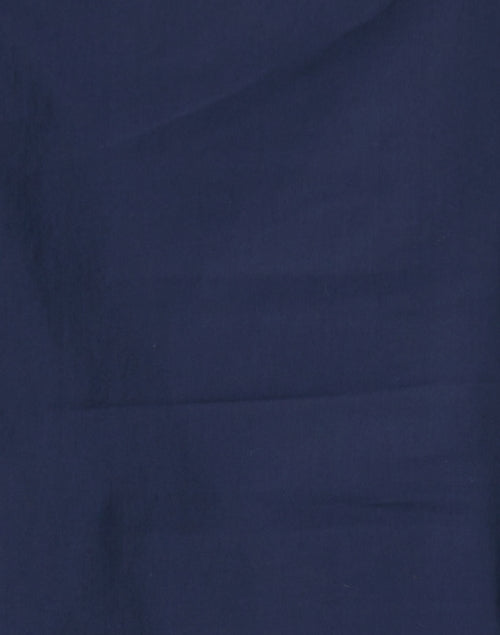 Navy Emmy Tie-Front Women's Button-Front Blouse Shirt
