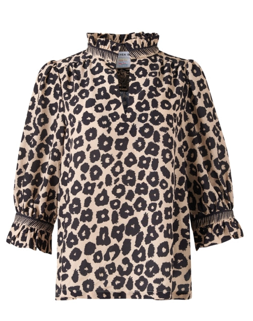 Feminine Leopard Print Tunic Blouse Top for This Season