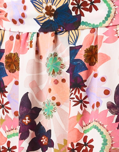 Exquisite Pauline Silk Dress with Stunning Floral Print