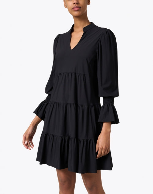 Jude Connally's Chic Tammi Tiered Little Black Dress for Women