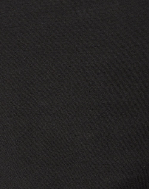 Versatile Black Pima Cotton Women's Ruched Set - In Sleeve T - Shirt