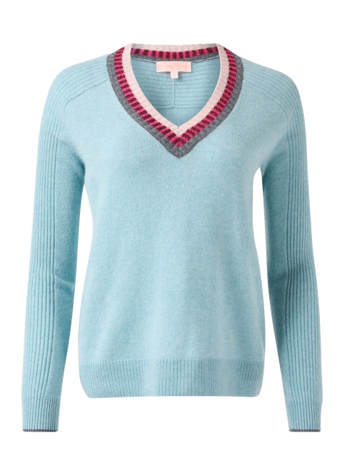 Shore Blue Luxury Cashmere Women's Knit Sweater