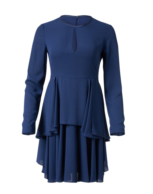 Stylish Ocean Blue Chiffon Women's Evening Dress