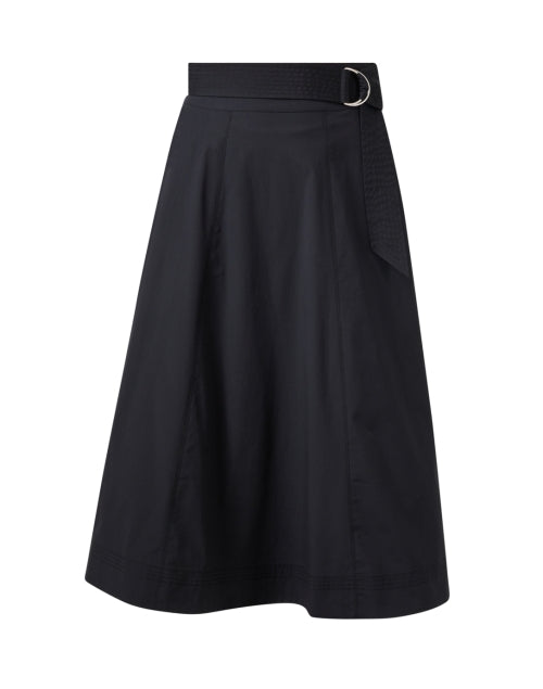 Stylish Black Cotton Facia Women's Skirt for a Modern Wardrobe